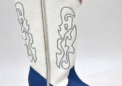 Line dance boots two tone
