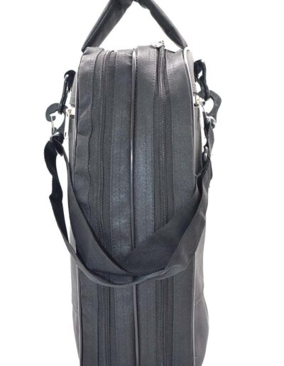 Black back view boot bag