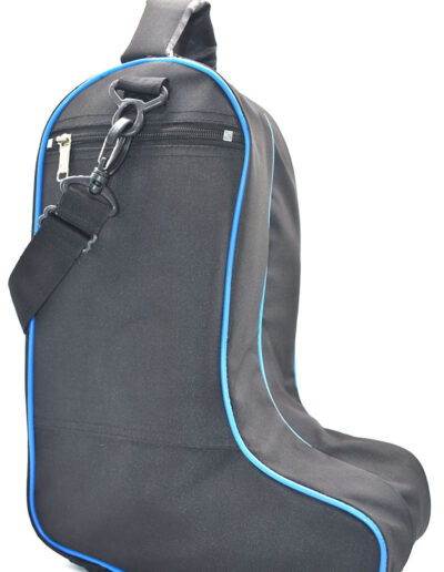 Blue line linedance boot bag side view