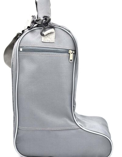 Grey boot bag full view