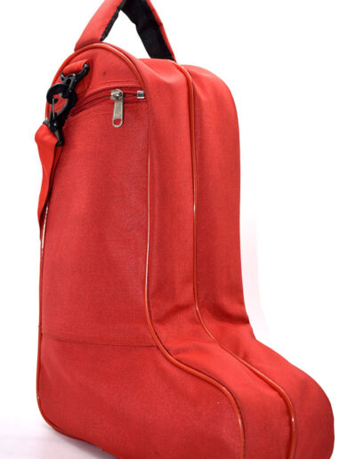 Red linedance boot bag side view