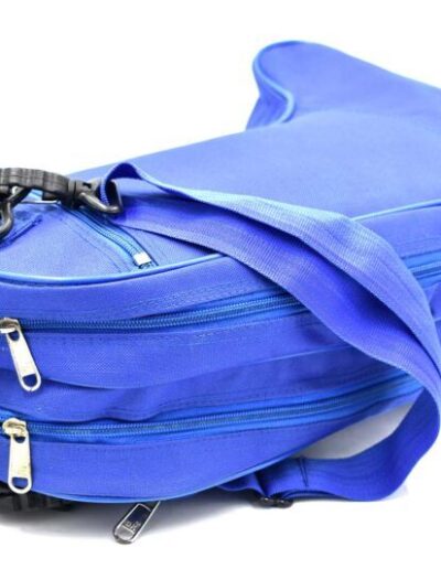 Royal blue boot bag strips