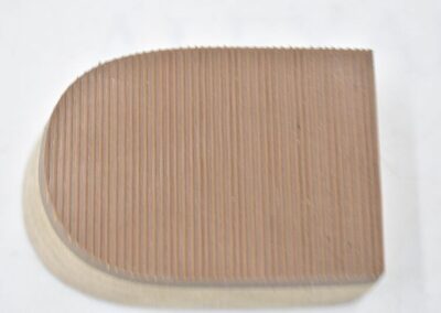 Antiskid rubber heel for heavy feet 4